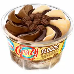 Crazy Helado Flocos Sabor a Chocolate y Vainilla 