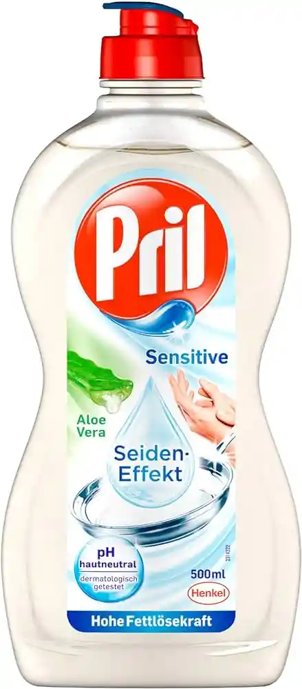 Pril Jabón Lavaloza Líquido Sensitive Aloe Vera y Vitamina E