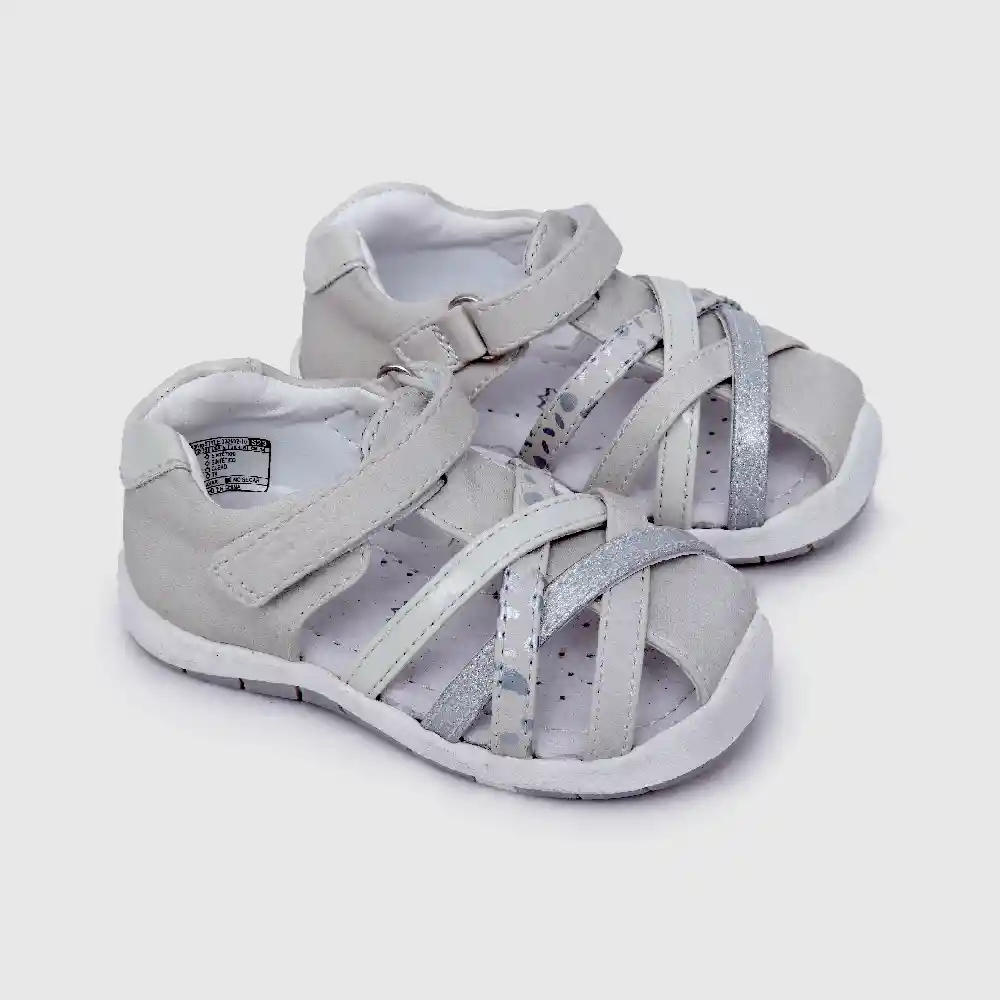 Sandalias De Niña Blanco Talla 20