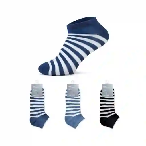 Calcetines de Rayas Clásicos de Tonos de Azul Miniso Miniso