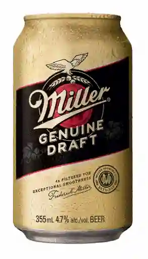 Miller Cerveza Genuine Draft Lata