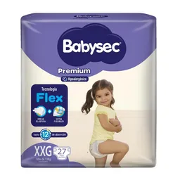 Babysec Pañal Premium Flex Talla XXG