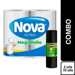 Combo Virutex Bolsas de Basura + Nova Toalla de Papel Ultr