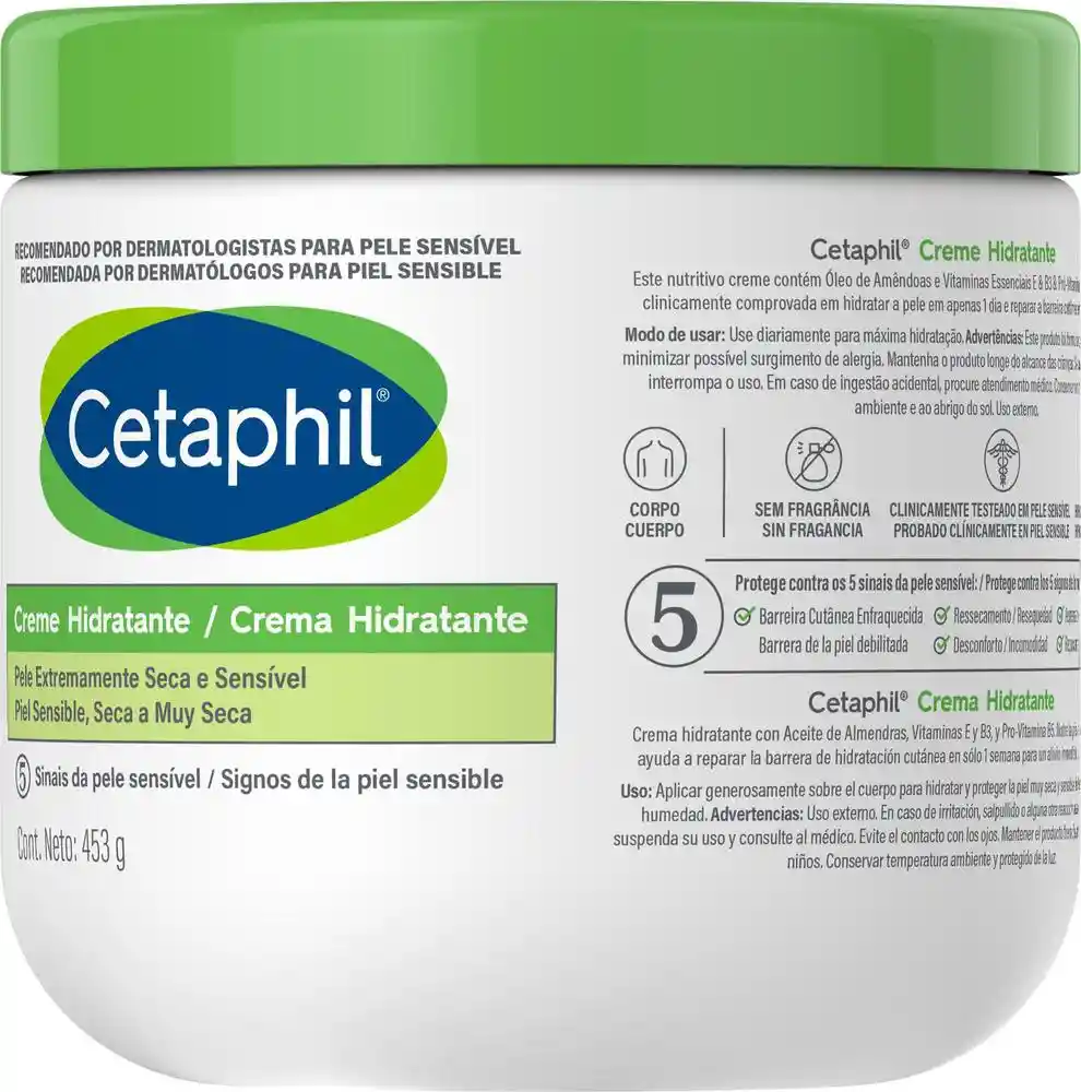 Cetaphil Crema Humectante Piel Sensible Seca a muy Seca