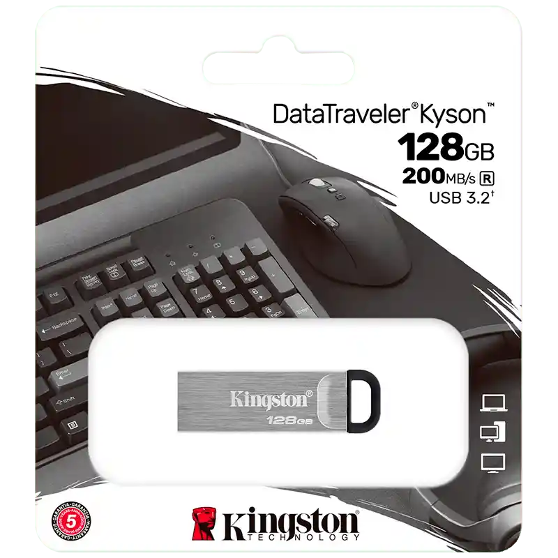 Kingston Flash Drive Kyson Metal DTKN/128Gb