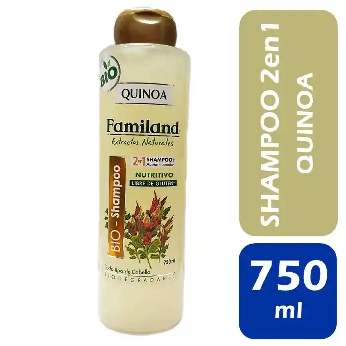 Familand Shampoo Quinoa Nutritivo Libre de Gluten 2 en 1