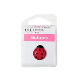 Botón Plástico Animales Chinita Hb03828.51 18mm 4