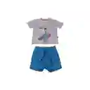 Conjunto Bebe Niño Gris Pillin 3 a