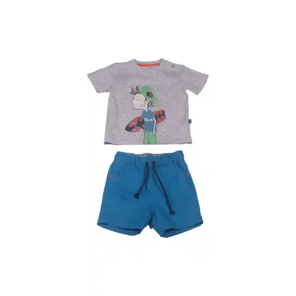 Conjunto Bebe Niño Gris Pillin 3 a