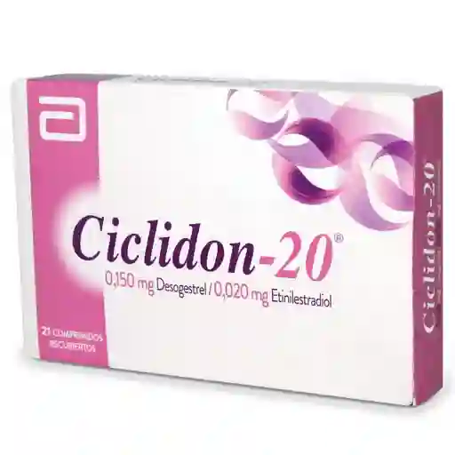 Ciclidon 20 Anticonceptivo en Comprimidos Recubiertos