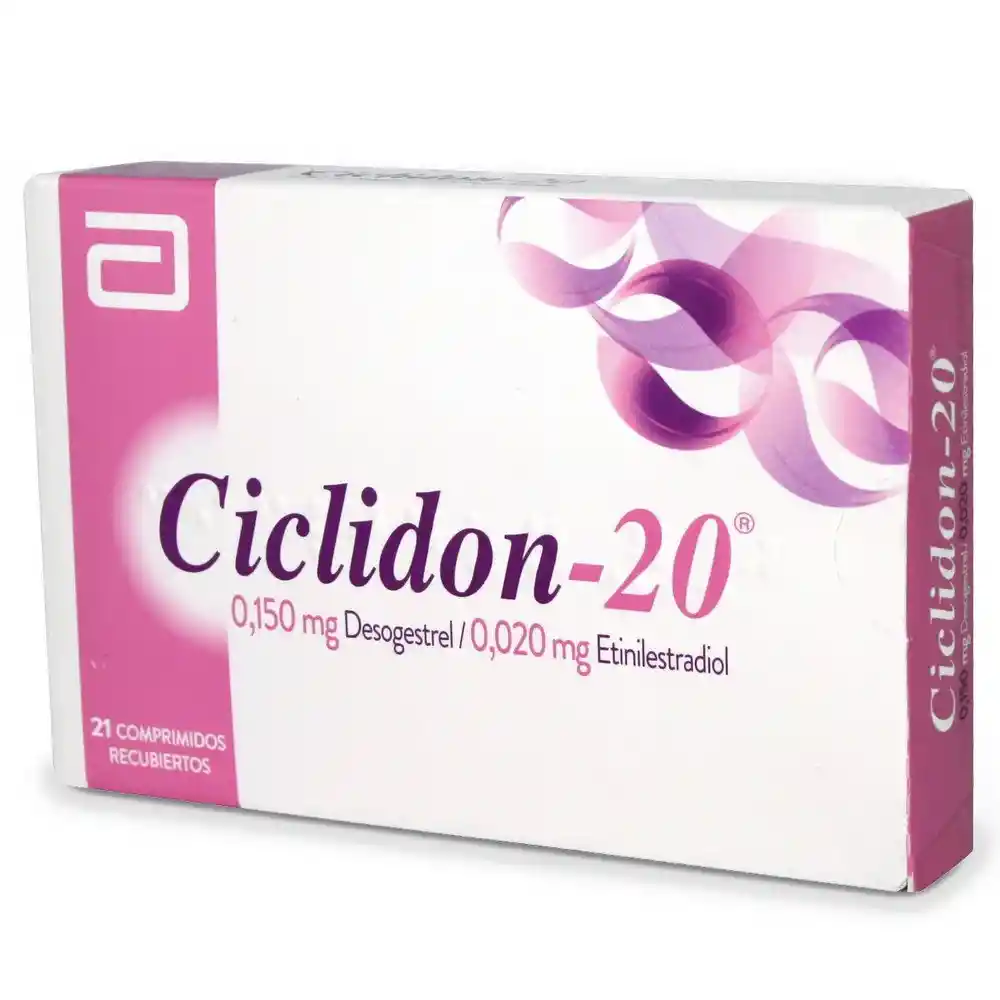 Ciclidon 20 Anticonceptivo en Comprimidos Recubiertos