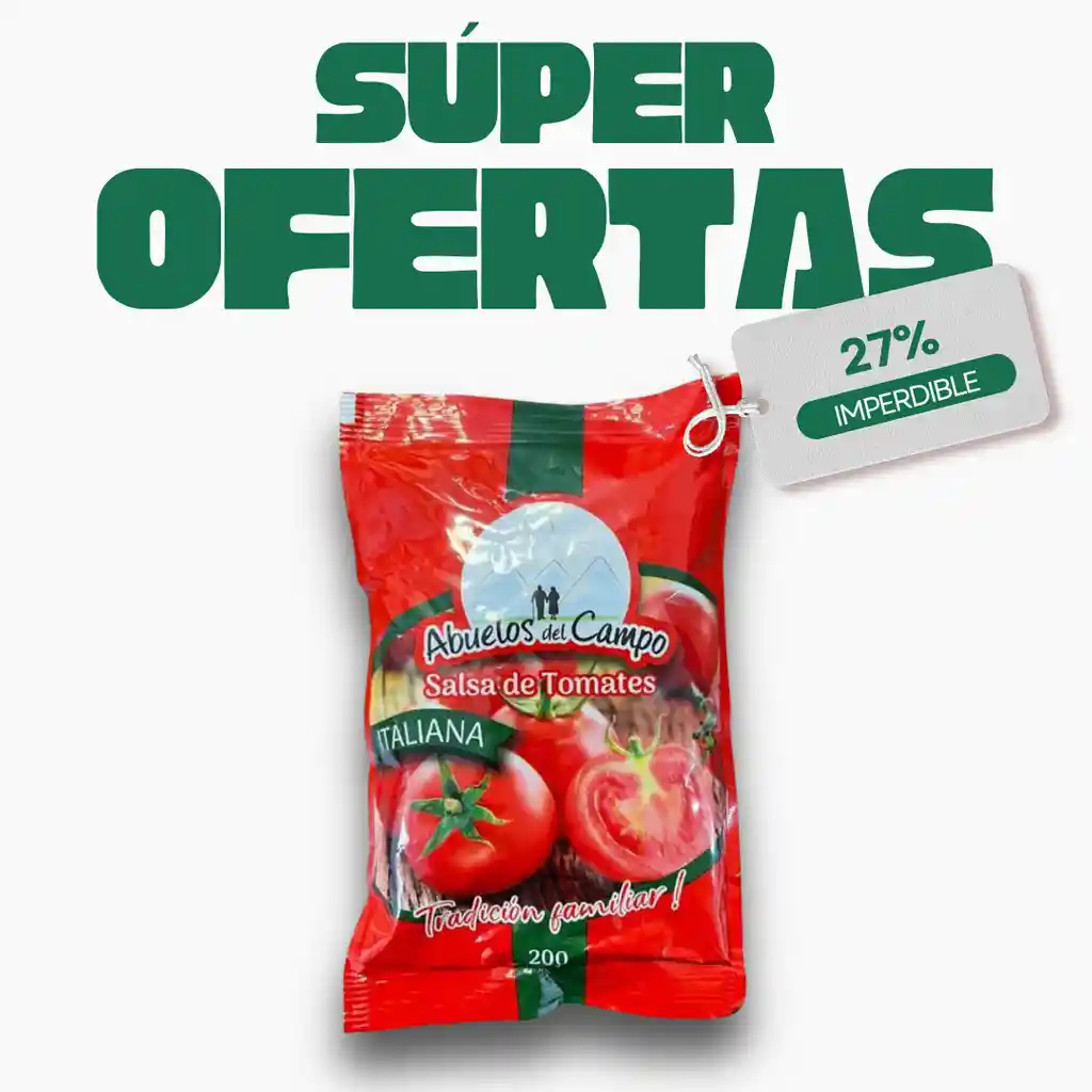 Salsa de Tomate Abuelos Del Campo