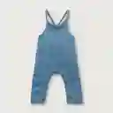 Jardinera Larga Cruzada En Espalda Niño Denim Talla 6 M