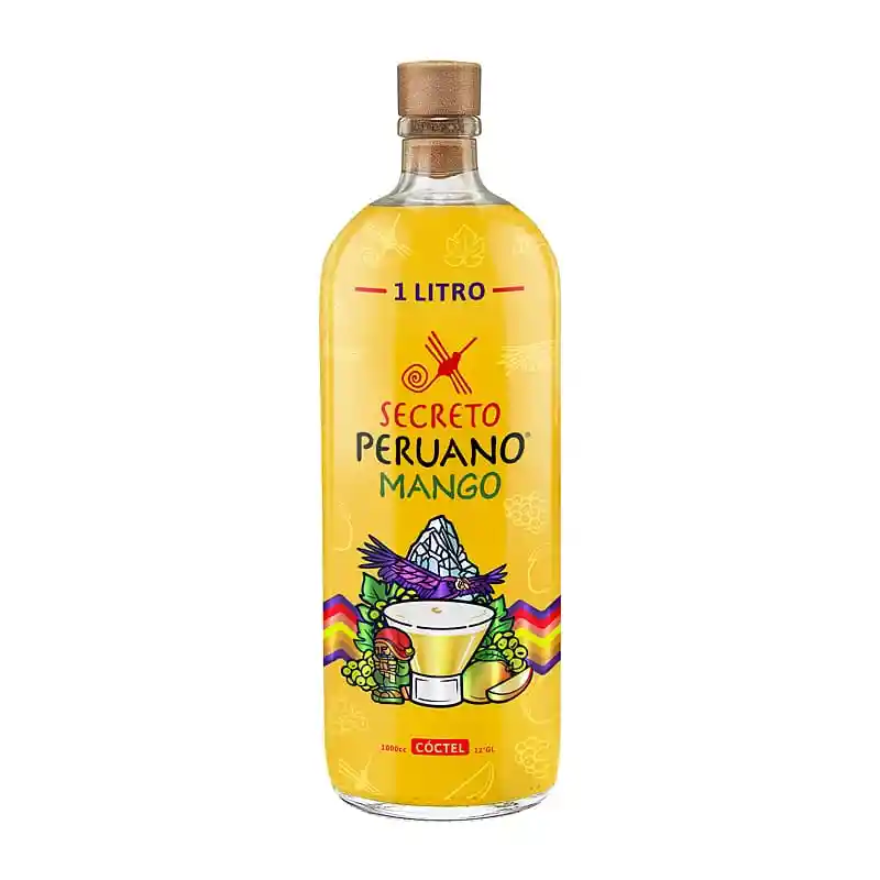 Secreto Peruano Pisco Sour Sabor Mango 1 L