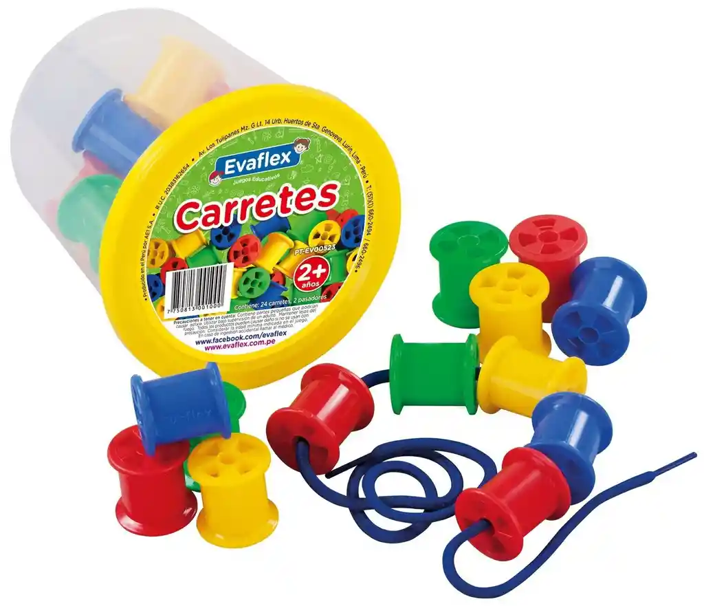 Evaflex Juego Didáctico Carretes de Colores