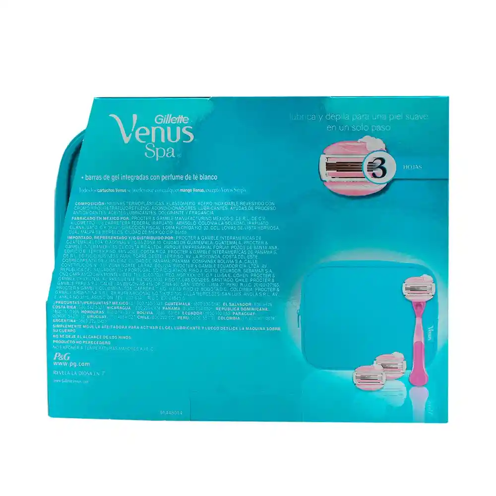 Gillette Venus Kit Spa Máquina para Afeitar Recargable
