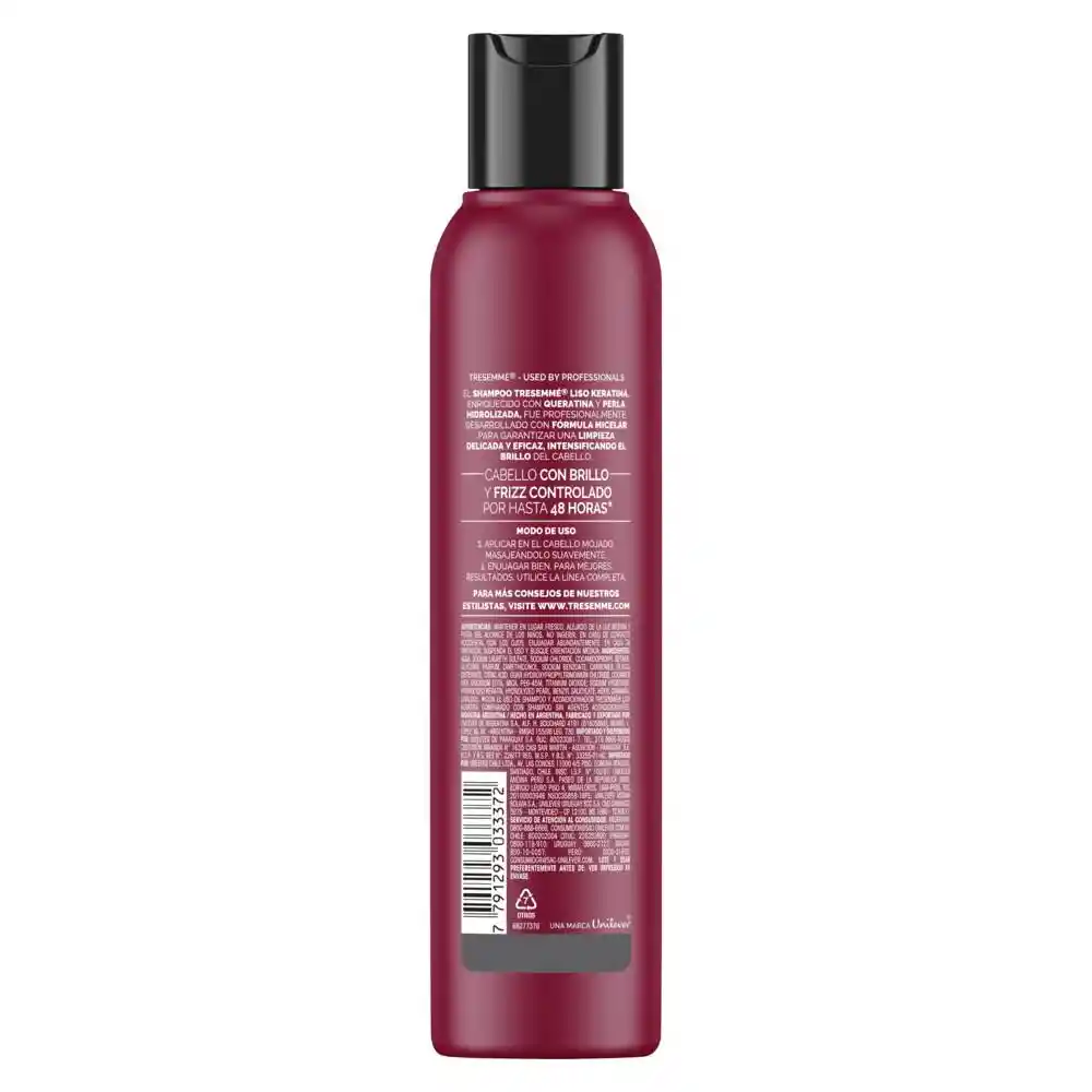 Tresemme Shampoo Liso Keratina 200Ml