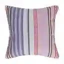 Cojín Algodón Ribb Azul y Rojo 45 x 45 cm
