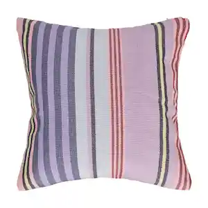 Cojín Algodón Ribb Azul y Rojo 45 x 45 cm