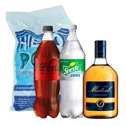 Combo Mistral Añejo & Coke Sprite Mix