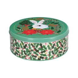 Caja de Metal Para Galletas Navideña 18 x 6.8 cm Casaideas