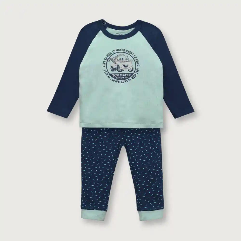Pijama Disney Cars Navy De Niño Talla 12m