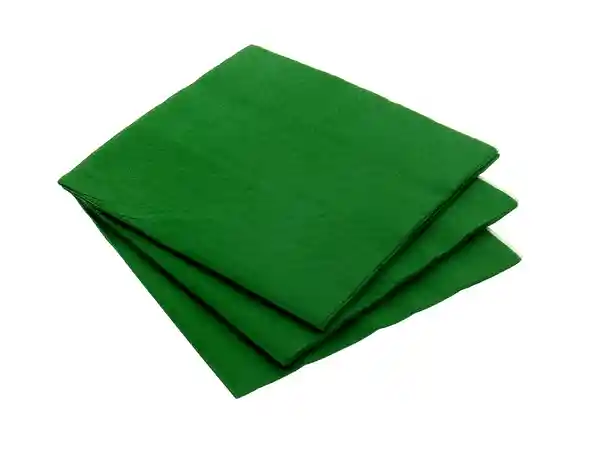 Servilleta Lisa Verde 17 x 17 cm x 20