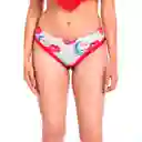 Bikini Calzón Tanga Reversible Estampado Rojo Talla S Samia