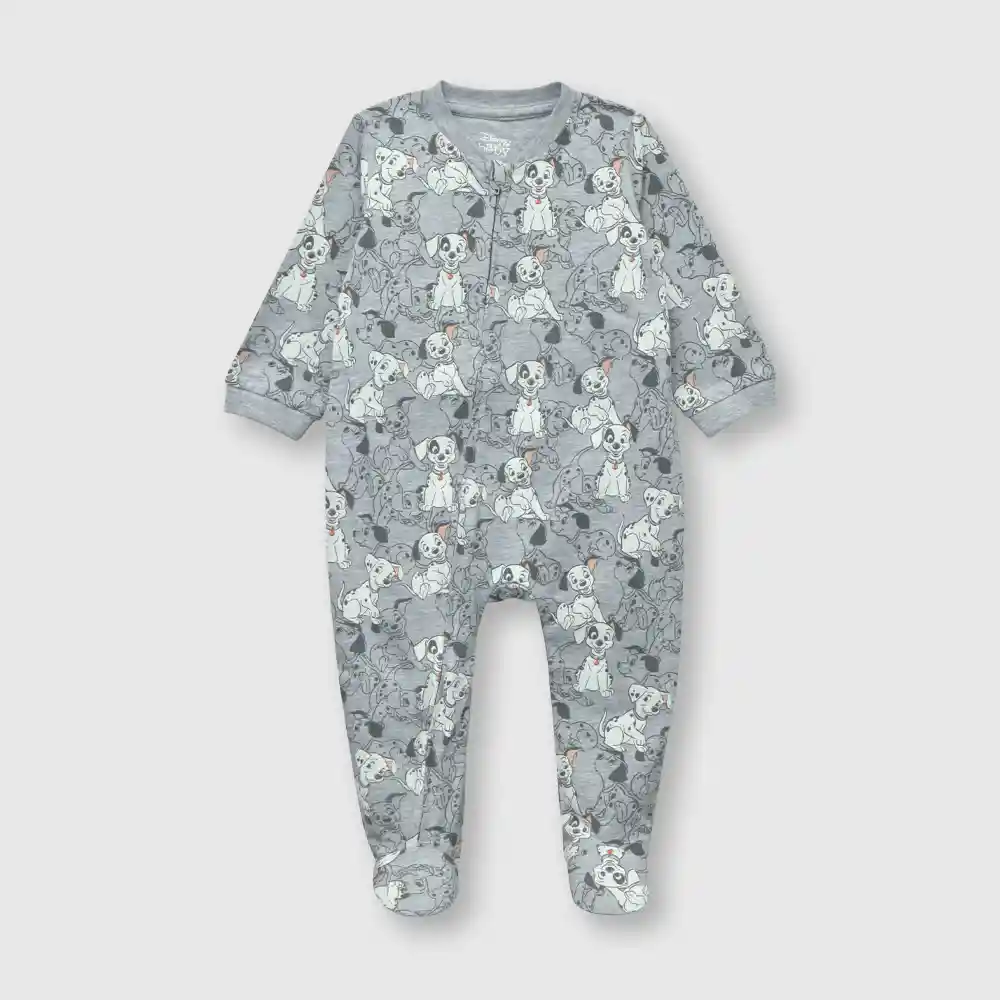 Pijama Dalmatas De Bebé Niño Gris Talla 0/3 Meses