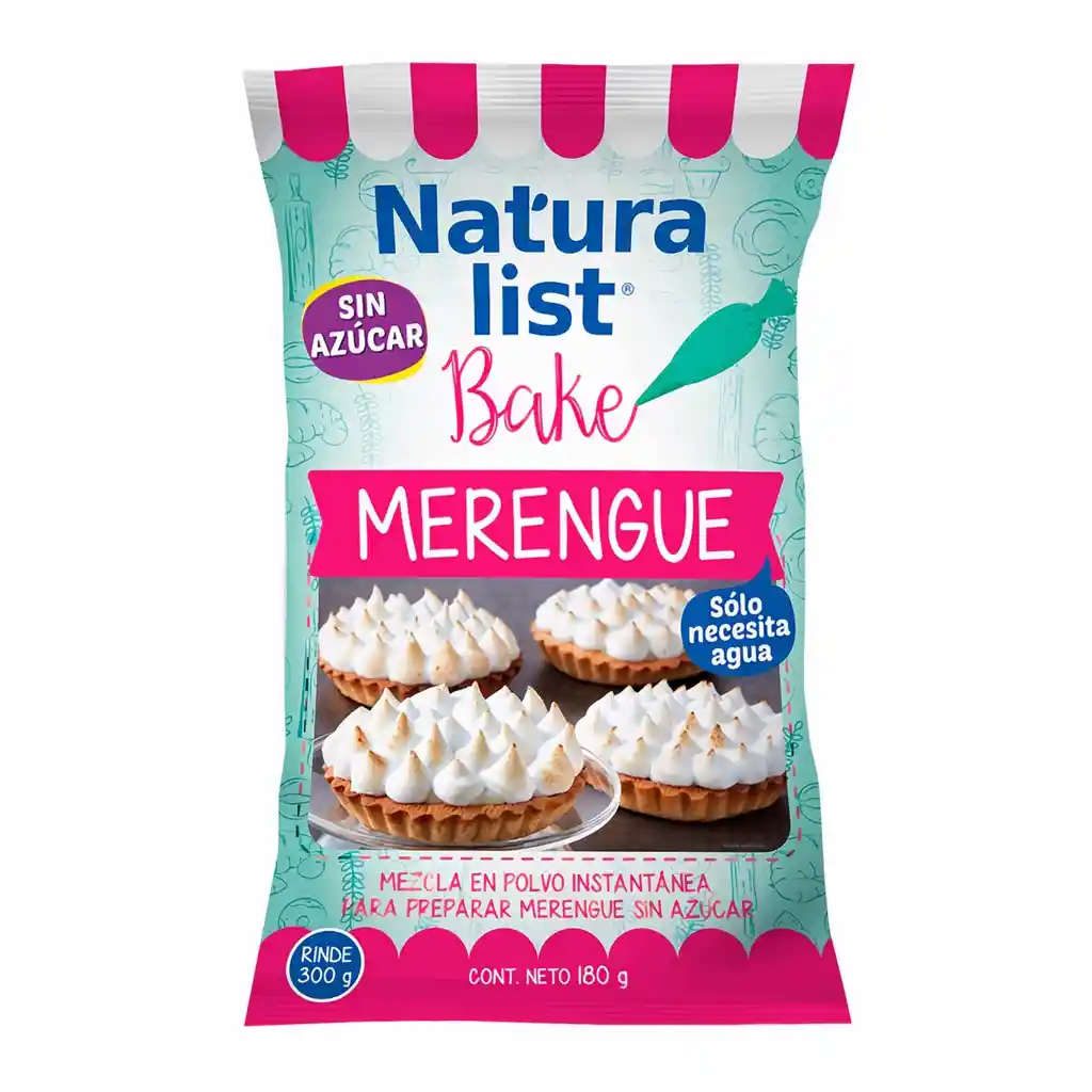 Naturalist Mezcla en Polvo para Merengue Bake sin Azúcar