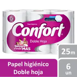 Confort Papel Higiénico Doble Hoja