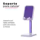 Soporte Para Celular Para Escritorio Ajustable Morado Miniso