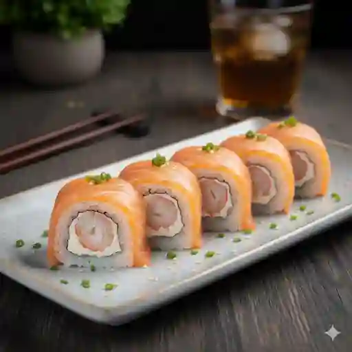 Rolls en Salmón de Camarón