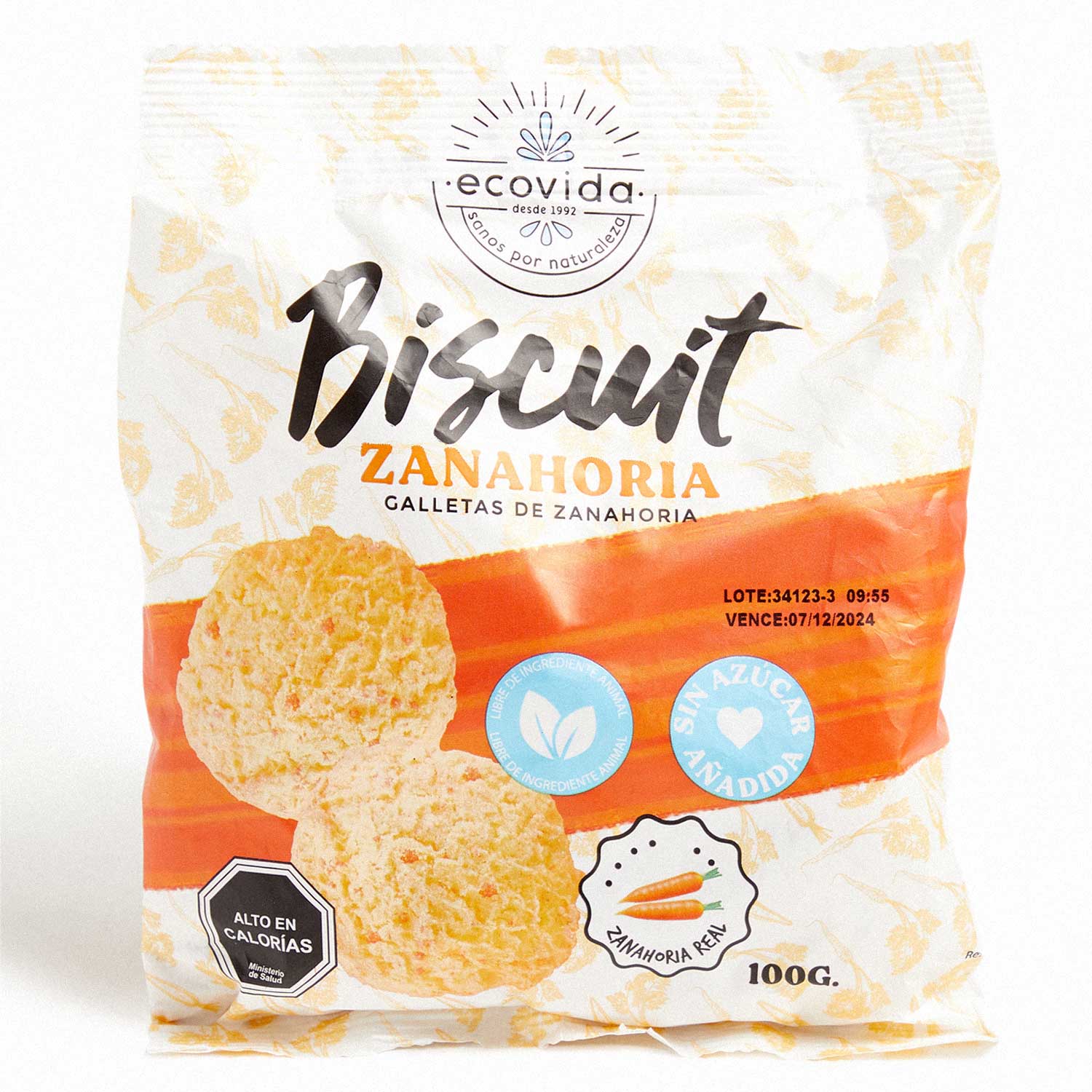 2 x Biscuits Zanahoria S/Azucar 100 g