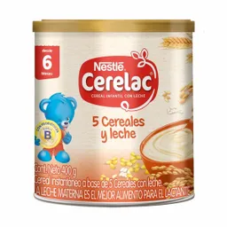 Nestum Cerelac Cereal Infantil Instantáneo 5 Cereales con Leche 