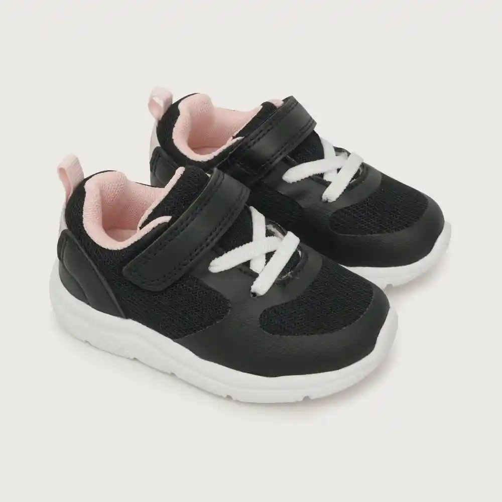 Zapatillas Deportiva Liviana Niña Negra Talla 25 Opaline