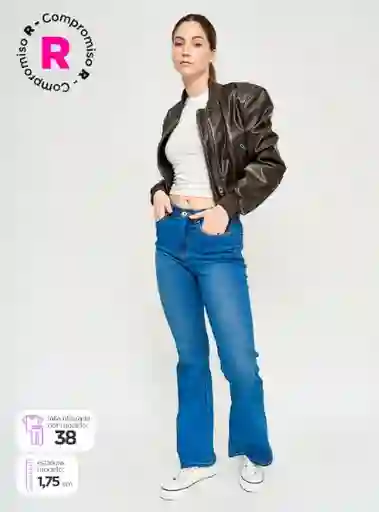Jeans Algodón Flare Mujer Pepe Jeans Talla 38