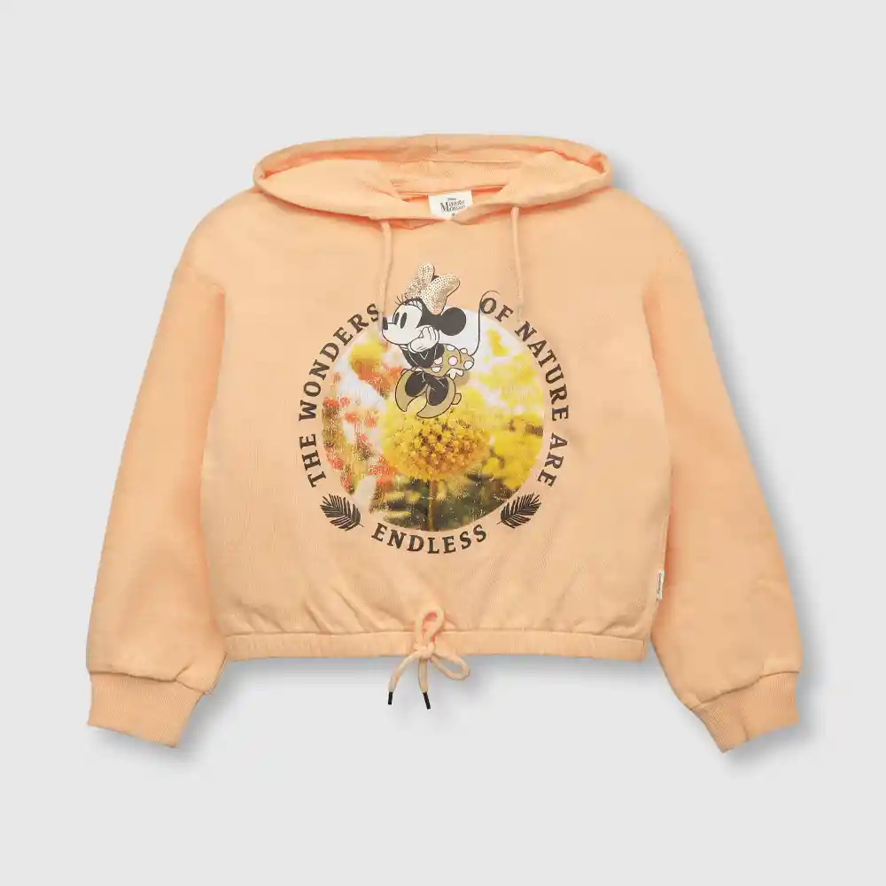 Polerón Minnie De Niña Damasco Talla 10 Años