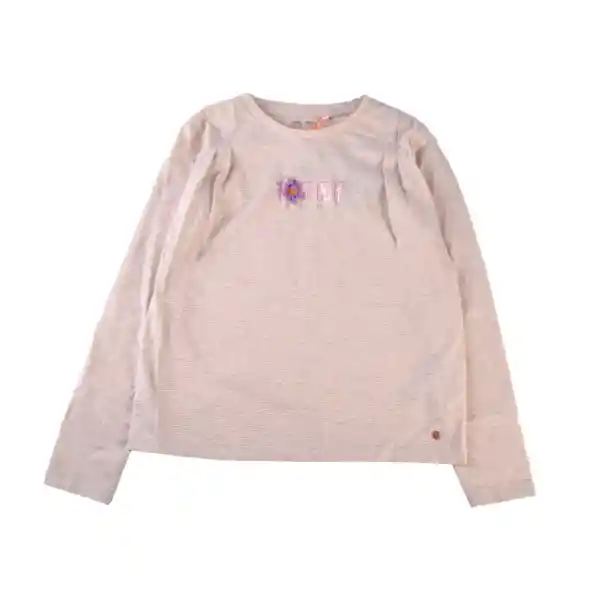 Polera Manga Larga Niña Crudo 6 Pillin