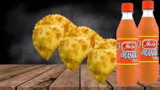 3 Empanadas Fritas de Queso 2 Frunas