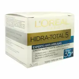Loreal Paris Crema Hidra Total 5 Anti-Arrugas Día 35+ con Colágeno