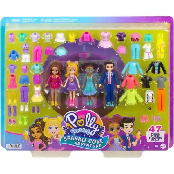 Polly Pocket Juego Súper Paquete de Modas Bahía Mágica - HKW10