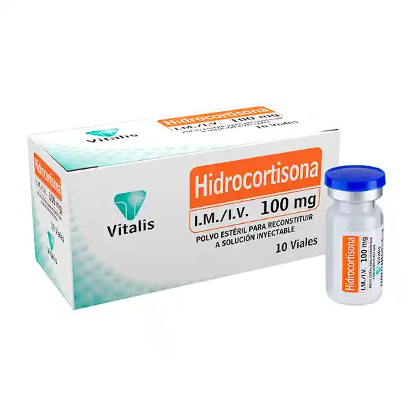 Vitalis Hidrocortisona Solución Inyectable (100 mg)