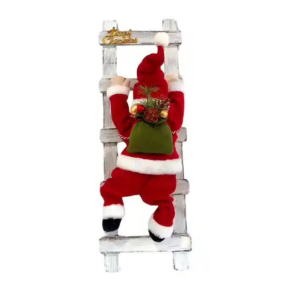 Muñeco Santa Escalador Animado 70 cm