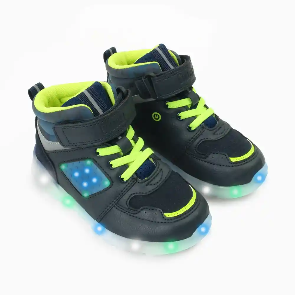 Zapatillas Luces De Niño Azul Talla 20