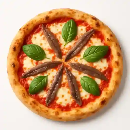 Pizza Margarita con Anchoas