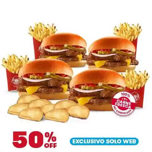 Trio Locura Con Cheeseburger 40% Off