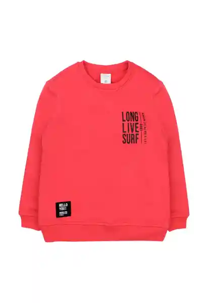 Polerón Cerrado Day to Day Kids Rojo 06 728