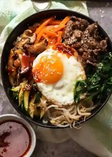 Bibimbap de Vacuno