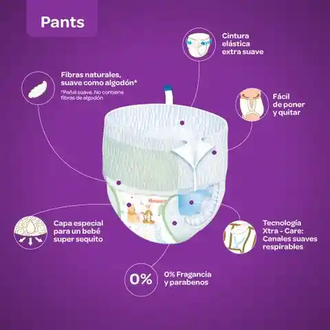 Huggies Pañal Natcare Pants M
